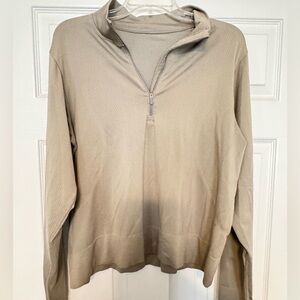 Lululemon Taupe Gray Half Zip